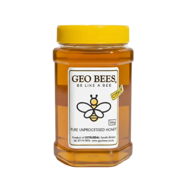 500g Pure Citrus Honey - Plastic – Geo Bees (Pty)Ltd